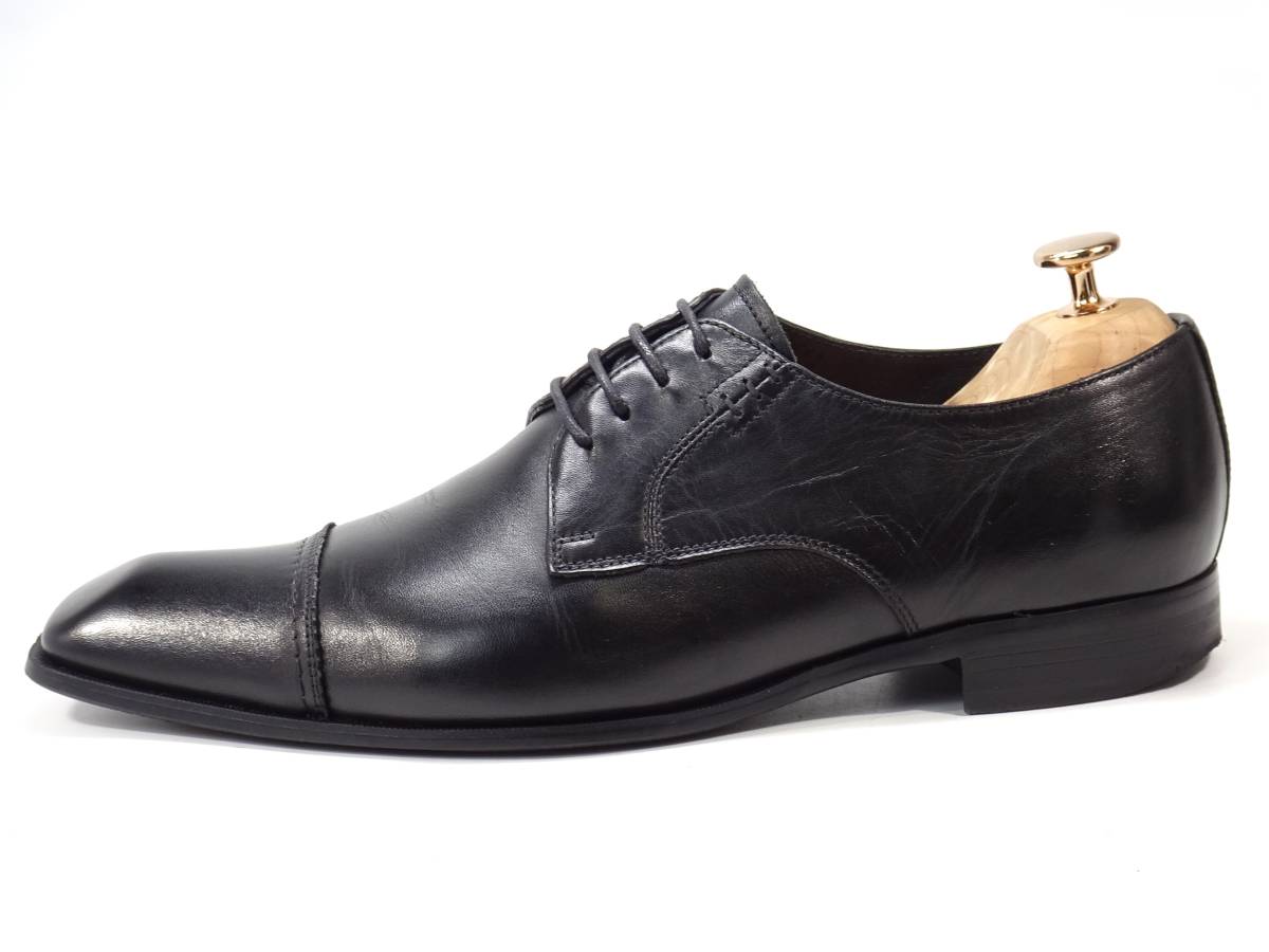 HAMNETT KATHARINE 即決 LONDON メンズ 黒 キャサリンハムネット 本革