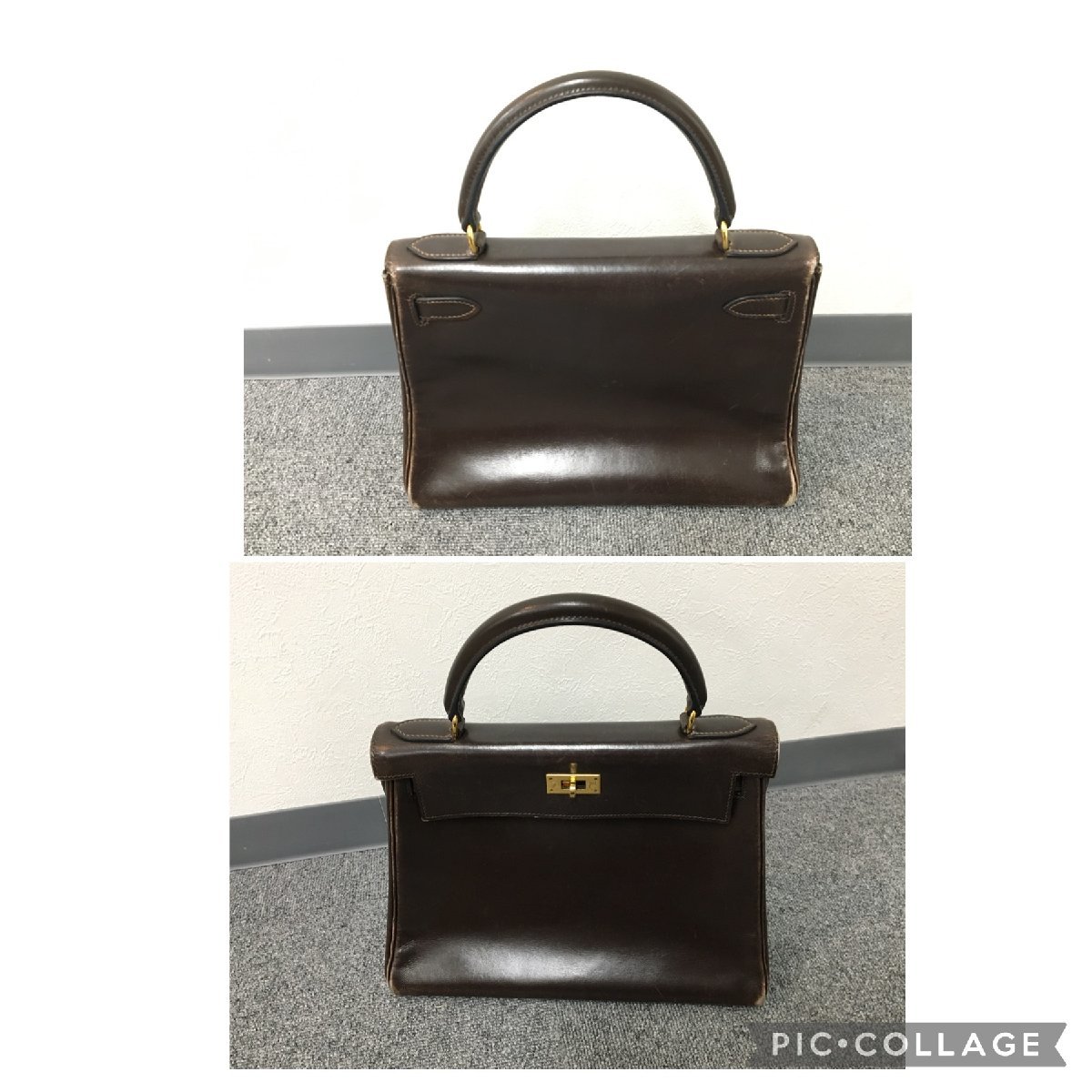 【ビンテージ】HERMES エルメス ケリー 28 ハンドバッグ★バッグ★レディース★〇M 刻印 中古 RA-07 ハンドバッグ ケリー28 エルメス(HERMES)エルメス エルメス 〇V レディース