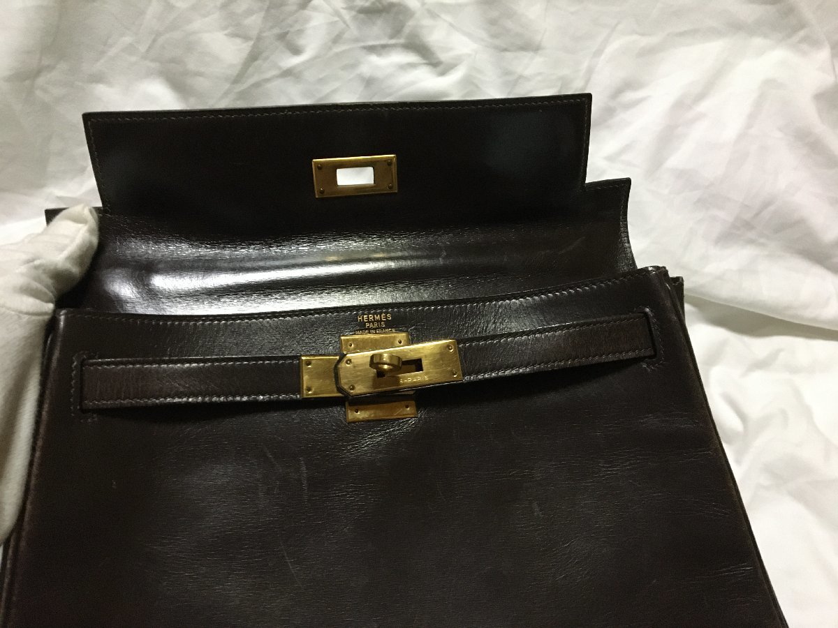 【ビンテージ】HERMES エルメス ケリー 28 ハンドバッグ★バッグ★レディース★〇M 刻印 中古 RA-07 ハンドバッグ ケリー28 エルメス(HERMES)エルメス エルメス 〇V レディース