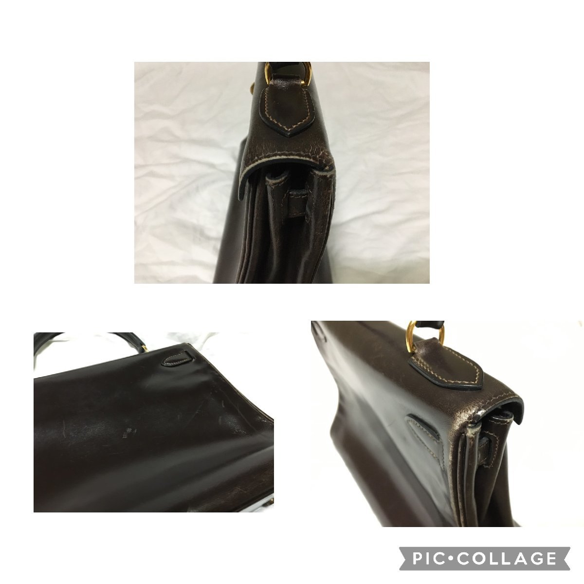 【ビンテージ】HERMES エルメス ケリー 28 ハンドバッグ★バッグ★レディース★〇M 刻印 中古 RA-07 ハンドバッグ ケリー28 エルメス(HERMES)エルメス エルメス 〇V レディース