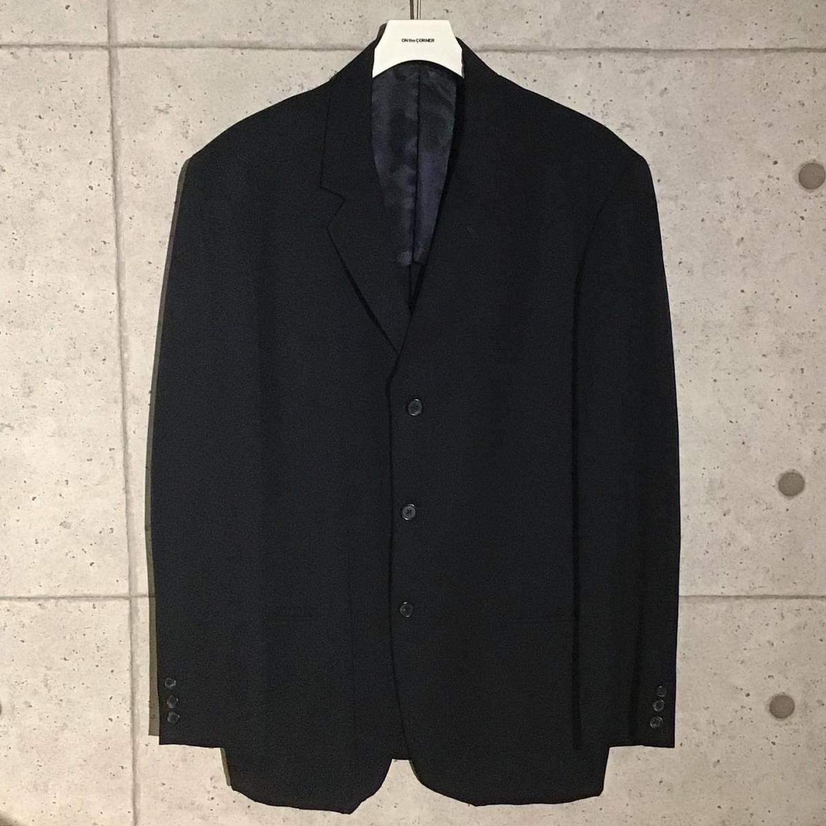  ONtheCORNER ITEM No.1162/Y's formen ワイズフォーメン ネイビーカラーギャバジャケット 90's size:L Yohji HOMME 1円スタート ヨウジオム(テーラードジャケット、ブレザー)｜売買されたオークション 男性用