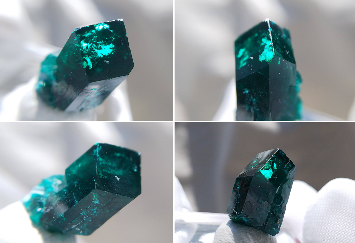 ダイオプテーズ 単結晶 翠銅鉱 標本 結晶 原石 約8.40ct ナミビア産 12 