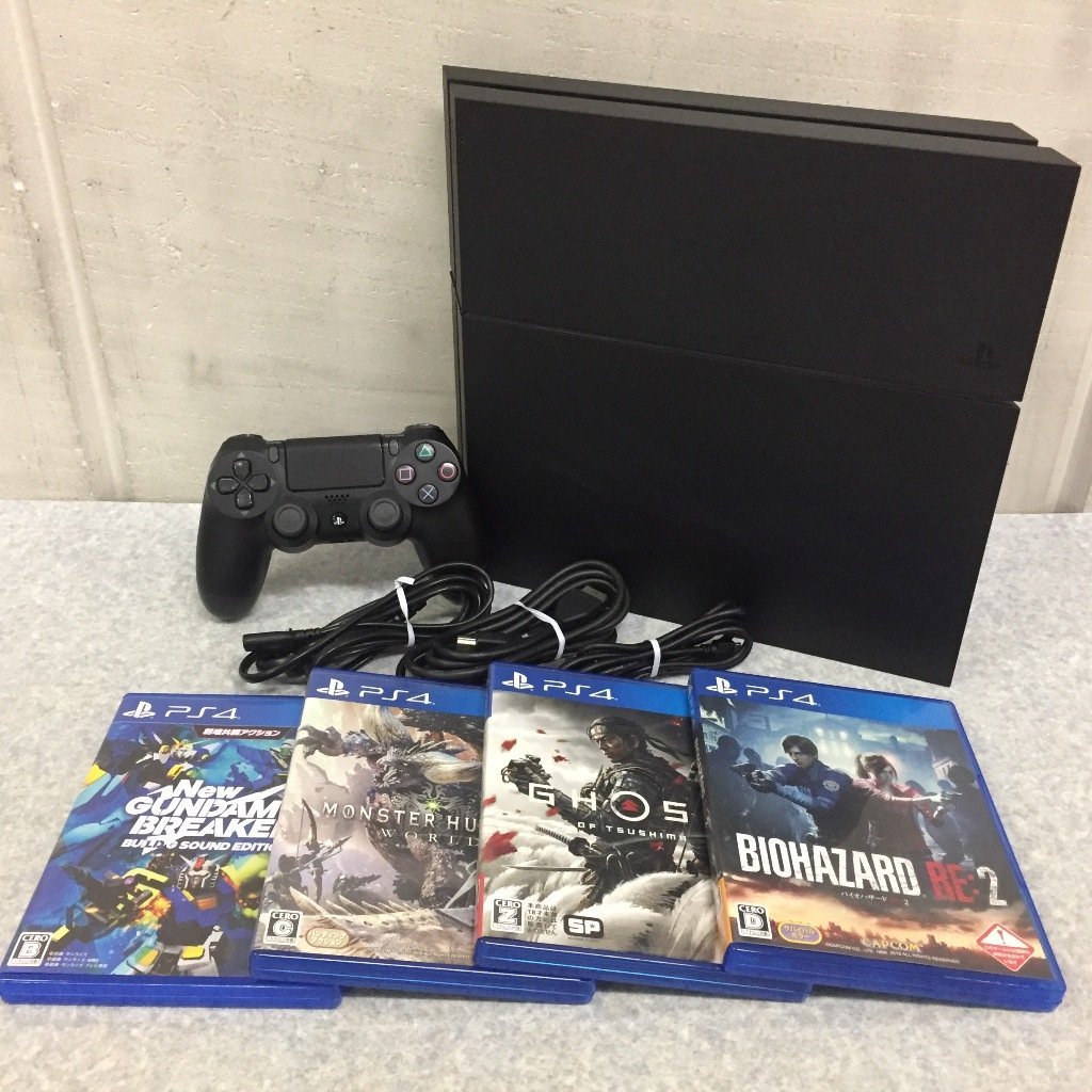 ☆PlayStation 4 ジェット・ブラック 500GB(CUH-1200AB01)+ソフト4本