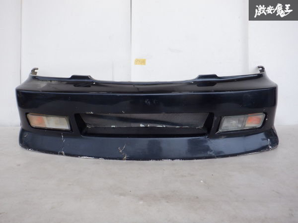 △売り切り 社外 Y33 シーマ フロント バンパー エアロ 黒系 FRP  