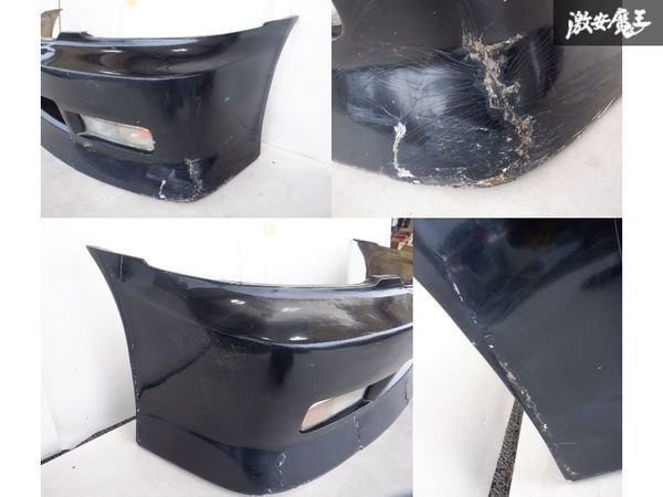 △売り切り 社外 Y33 シーマ フロント バンパー エアロ 黒系 FRP  