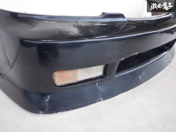 △売り切り 社外 Y33 シーマ フロント バンパー エアロ 黒系 FRP  