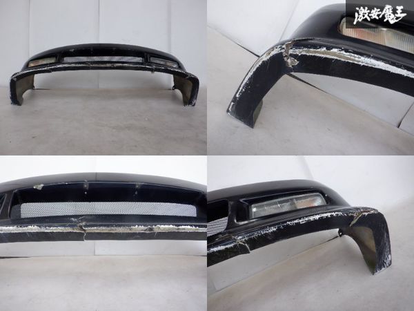 △売り切り 社外 Y33 シーマ フロント バンパー エアロ 黒系 FRP  