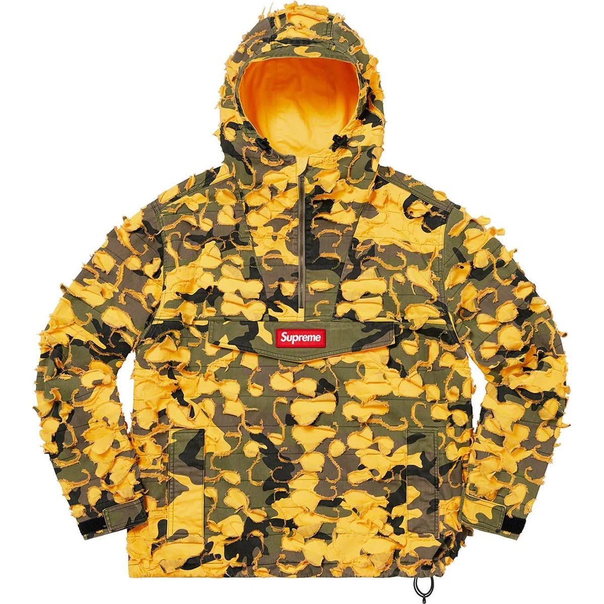 送料無料 L カモ Supreme Griffin Anorak Yellow Camo シュプリーム 