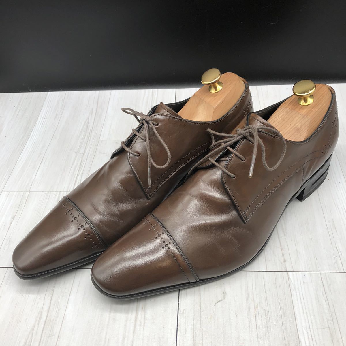  キャサリンハムネット 25.5 ビジネス シューズ レザー ブラウン(25.5cm)｜売買されたオークション情報、yahooの商品情報をアーカイブ公開 - オークファン 25.5cm