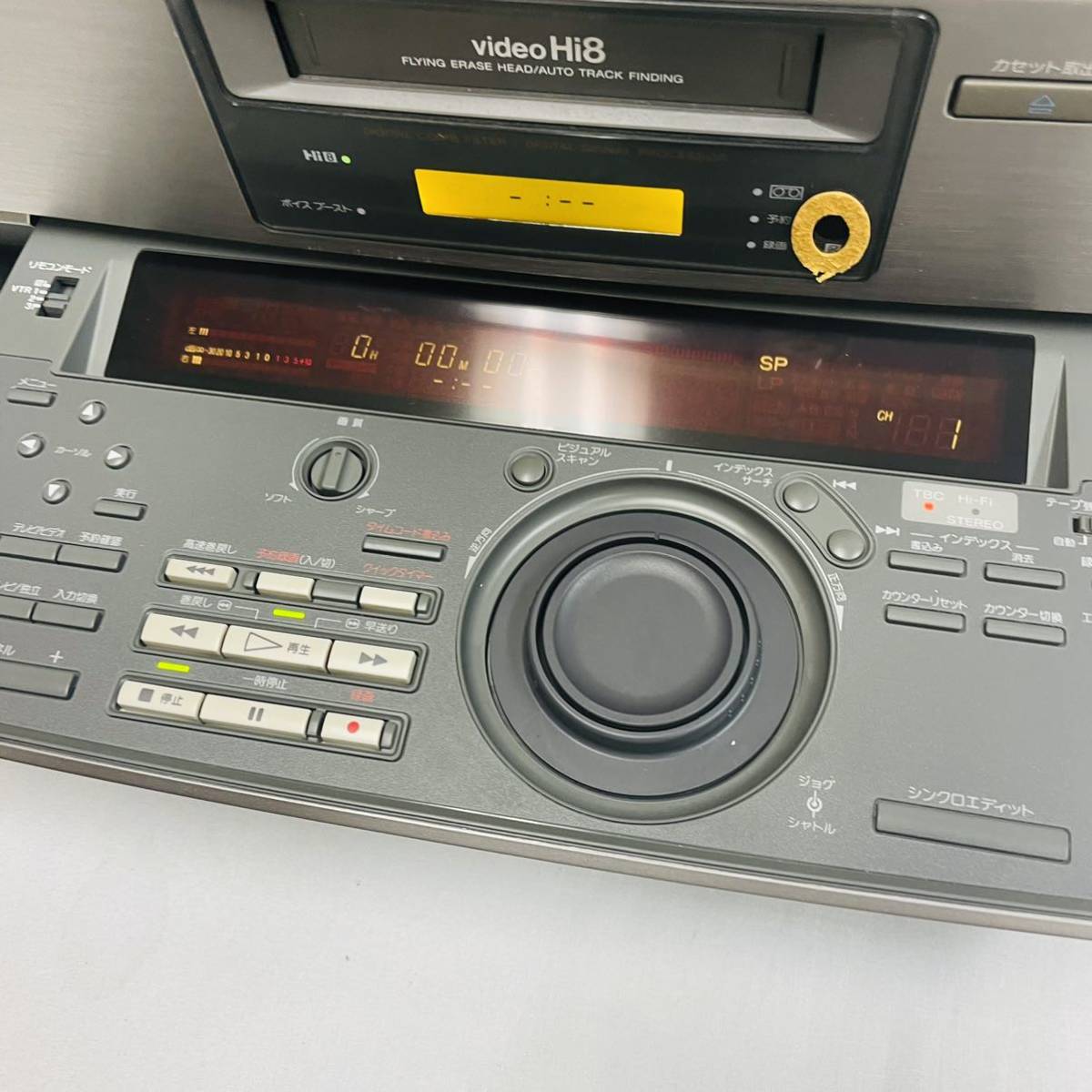 SONY 8mmビデオデッキ EV -C 45（動作良好SONY EV-NS7000 8mm