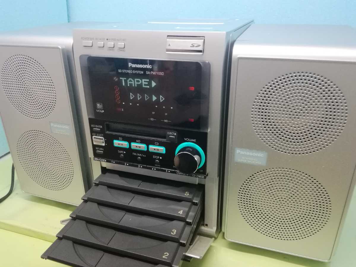 Panasonic D-dock 5CD Changer ミニコンポ Panasonic Panasonicパナソニック SDステレオシステム D-dock 5CD／SD
