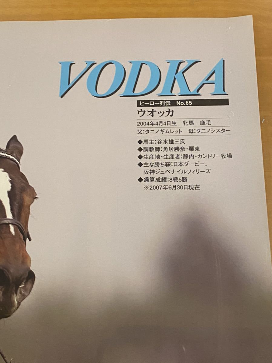 JRAヒーロー列伝 B3 ウオッカ NO.65 ポスター ヒーロー列伝 ウォッカ