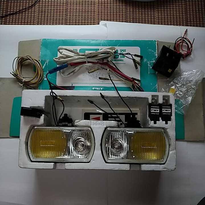 FET F8フォグランプ デュアル 元箱付き当時物比較的美品 AE86 