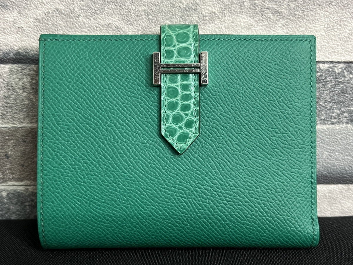 ◎希少◎HERMES/エルメス ベアンコンパクトタッチ ヴェールジェイド 