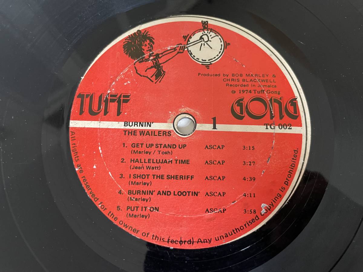 BOB MARLEY & THE WAILERS / BURNIN REGGAE LP TUFF GONG オリジナル盤 