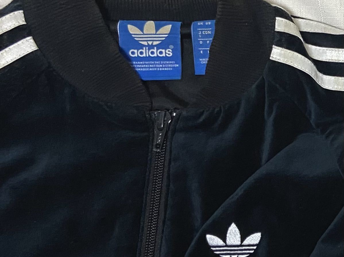 ベロア adidas オリジナルス ATP ビンテージ 復刻 黒 白 トラック