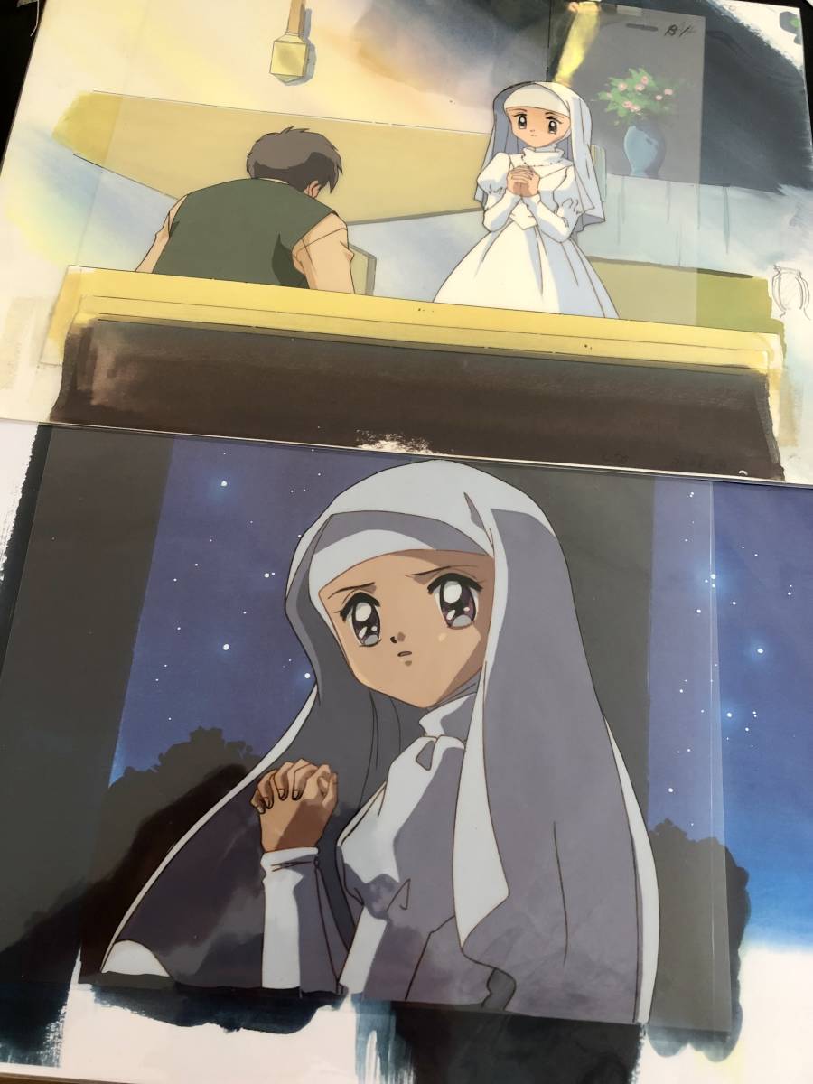 【1枚やや訳あり】怪盗セイント・テール 原画とセル画2枚セット 原作30周年『怪盗セイント・テール』のメモリーブロックが新登場