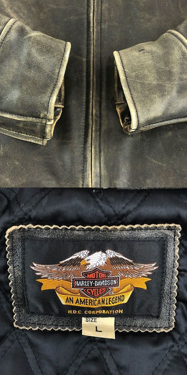 中古品】【メンズ】Harley-Davidson ハーレーダビッドソン シングル