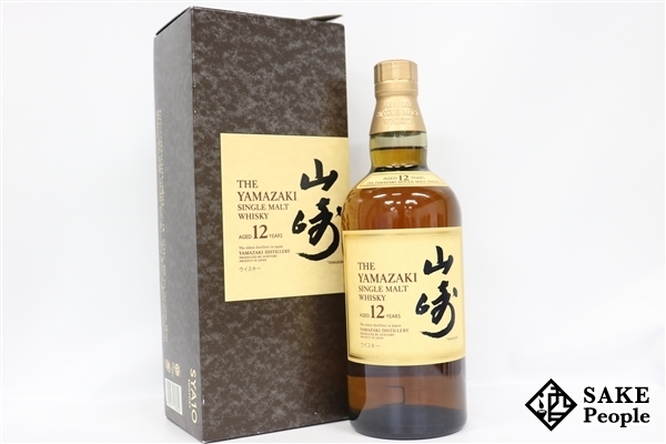 山崎 シングルモルトウイスキー 12年 700ml 旧ラベル　箱付き ◇注目! サントリー 山崎 12年 シングルモルト 旧ラベル 700ml 43％ 箱