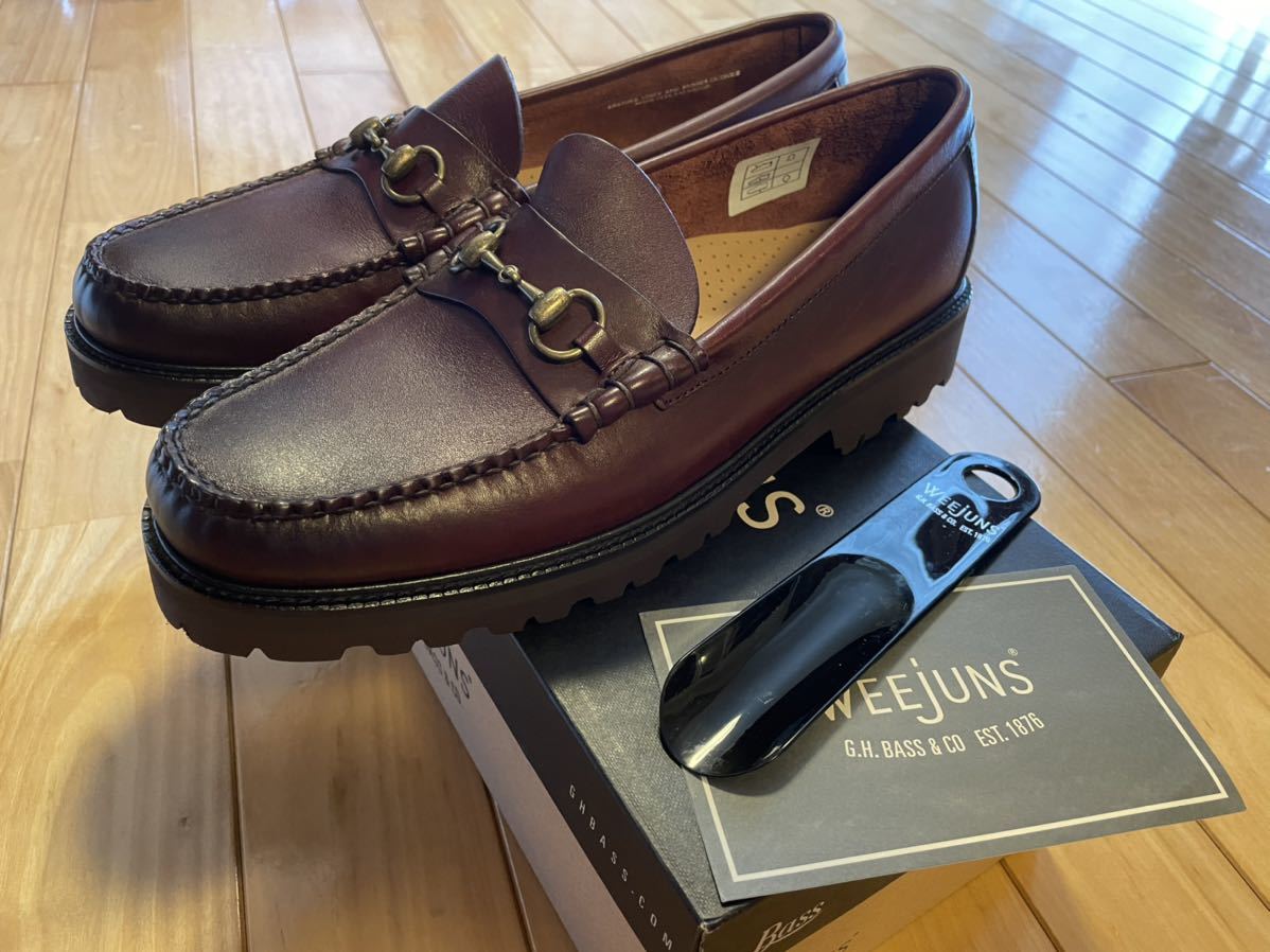 UK11.5 US12.5 試着のみ ほぼ新品G.H.BASS WEEJUN 90 Lincoln Burnish 