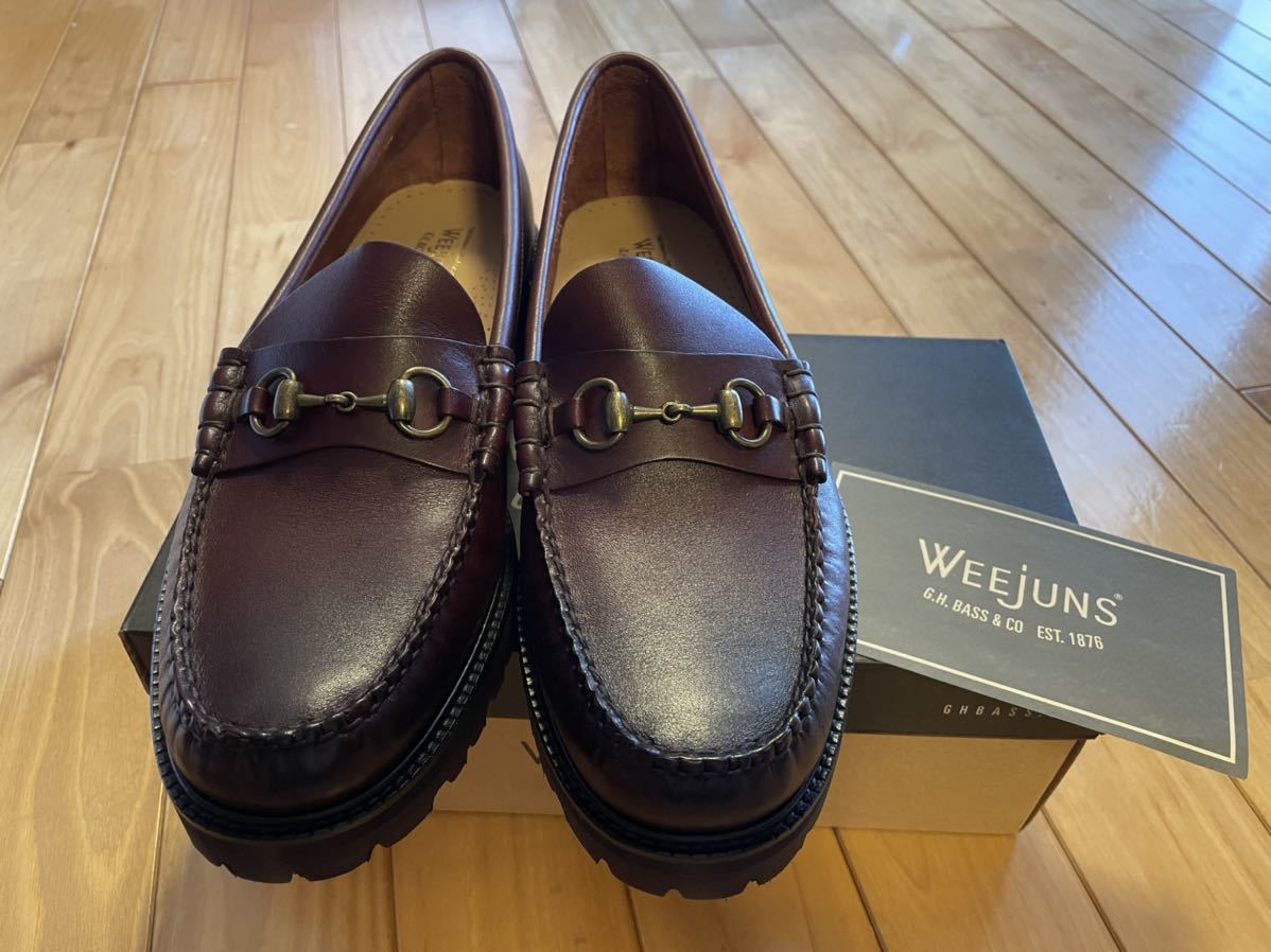 UK11.5 US12.5 試着のみ ほぼ新品G.H.BASS WEEJUN 90 Lincoln Burnish 