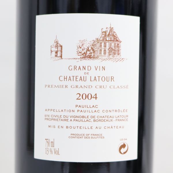 CHATEAU LATOUR（シャトー ラトゥール）2004 13％ 750ml S22I090131