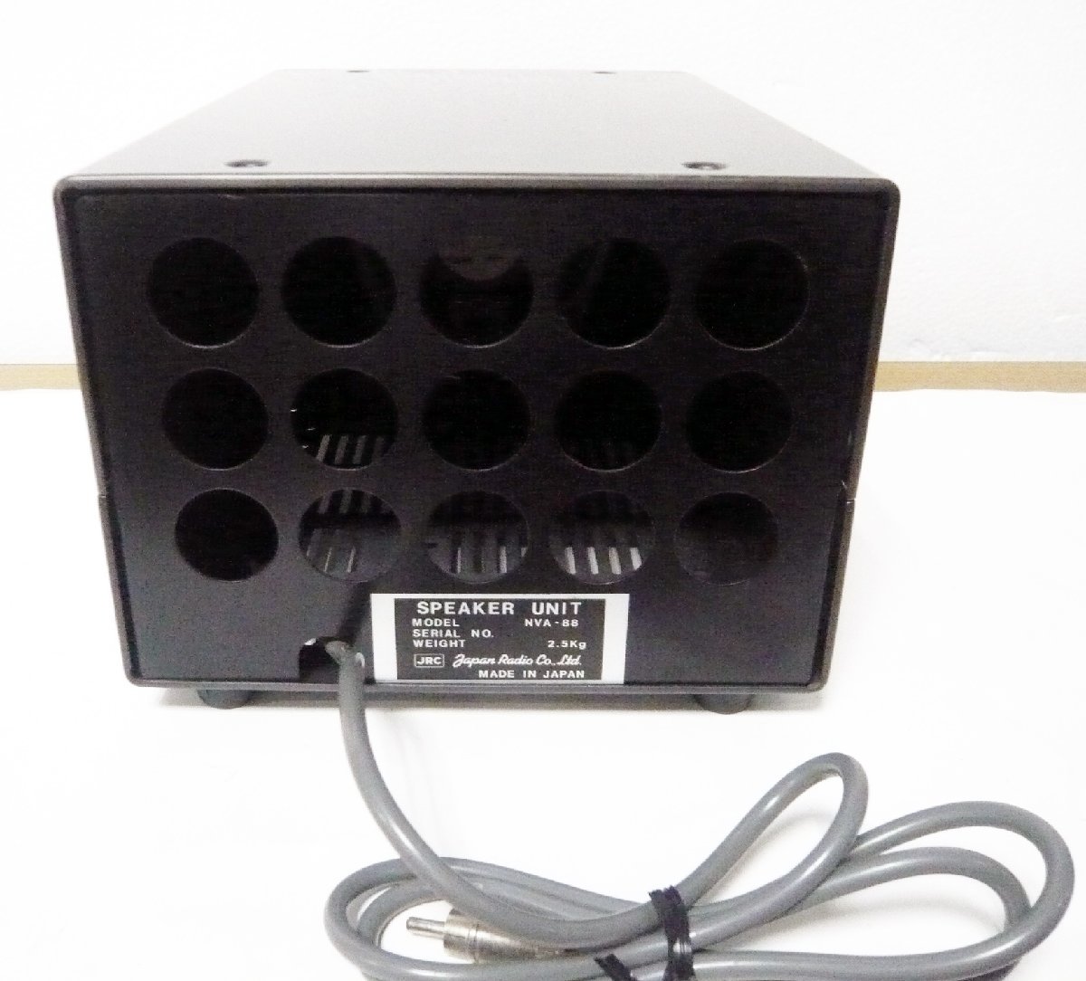 JRC /日本無線 高音質 通信型外部スピーカー「NVA-88」、聞き疲れが