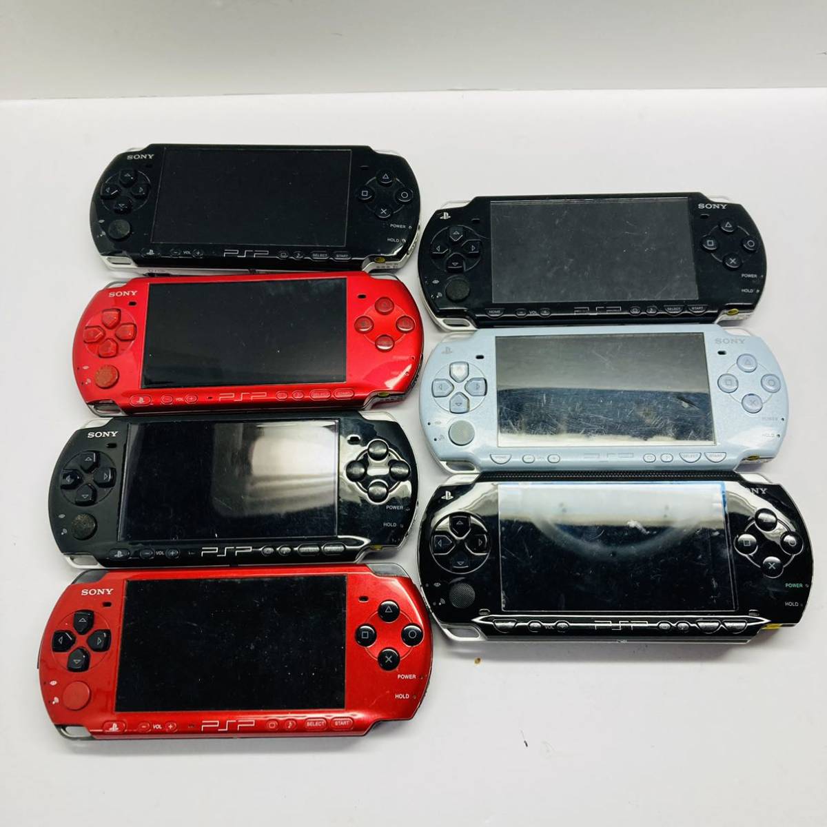 動作未確認】7台セット PSP 本体 まとめ売り PSP-3000 PSP-2000 PSP