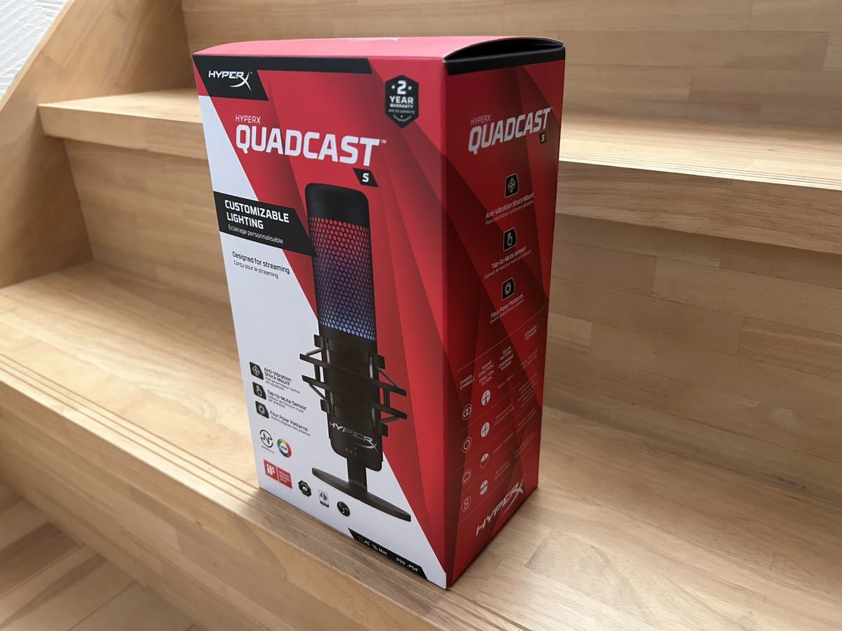 HyperX QuadCast S ホワイト USBマイク 現品のみ HyperX QuadCast