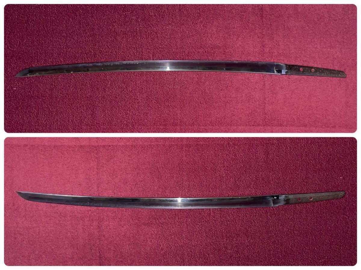 脇差】蔵出刀剣!! 大名登録三桁!! 軍刀拵え金具通番号一作品