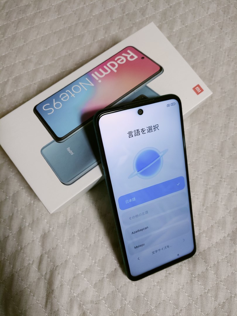 中古美品 Xiaomi Redmi Note 9S 本体 4GB 64GB 国内版 オーロラブルー