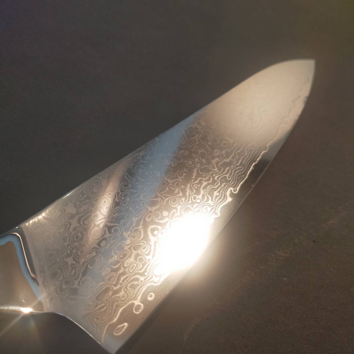 本鍛造V金10号67層鏡面ダマスカス牛刀210mm 螺鈿アート柄 伝統工芸 