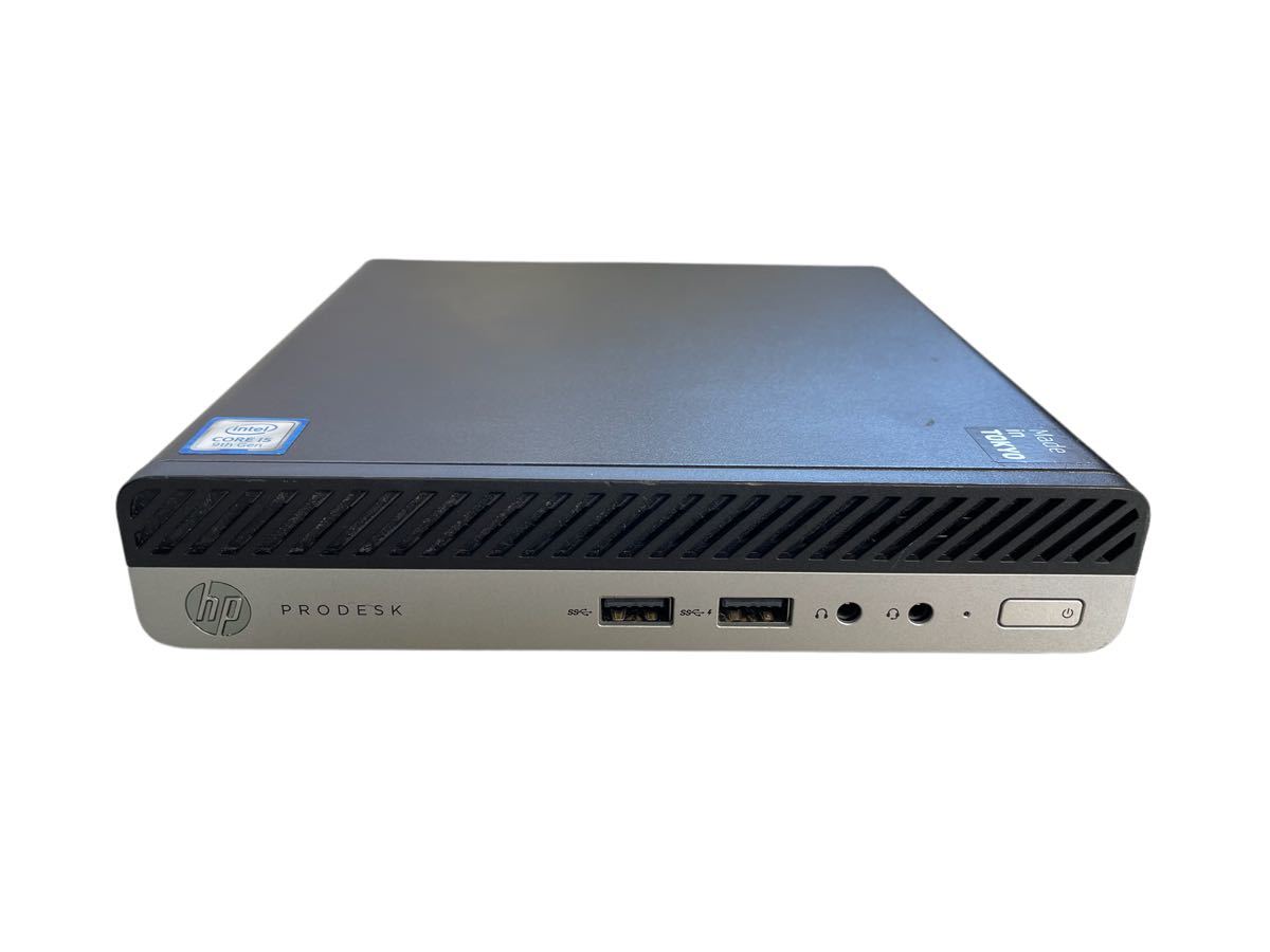 ジャンク HP ProDesk 400 G5 CPU Core i5-9500T SRF4D メモリ無し SSD 