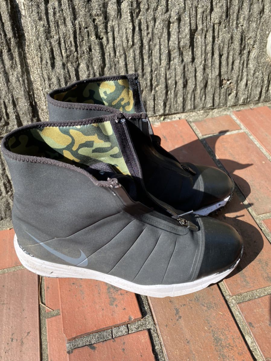 ナイキ 荒天用usedゴルフシューズ 28.5(US10.5)ブラック、訳あり(写真参照)