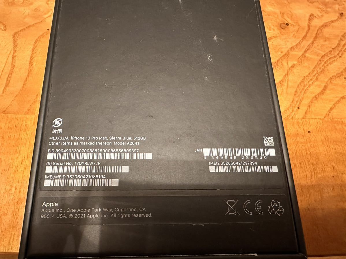 0 シエラブルー 512GB iPhone Pro 公式通販 Max Apple SIMフリー 整備済み品 MLJX3J&frasl;A APPLE | 〔中古〕iPhone13ProMax ProMax 国内版