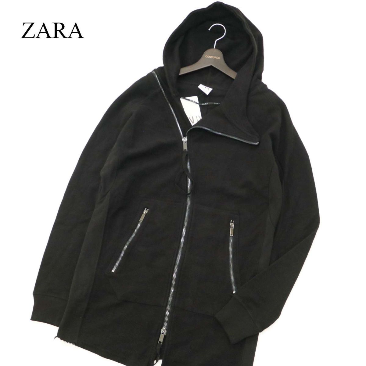 新品 未使用】 ZARA ザラ マン 通年 ダブルフルジップ フーディー 