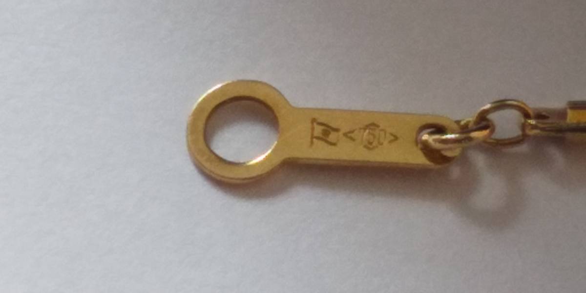 18金 K18 ネックレス 1g 0 メルカリ K18金デザインネックレス 切子 