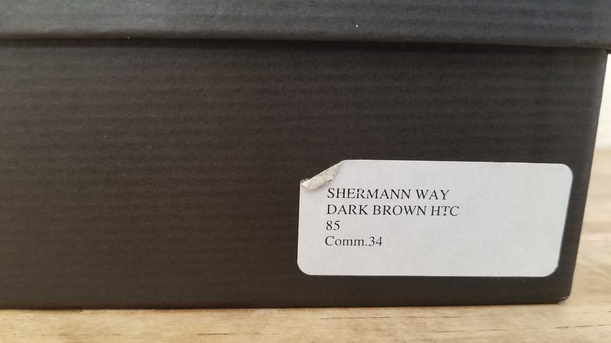 HTC 渋谷panty別注 SHERMANN WAY DARK BROWN スタッズベルト ダーク 