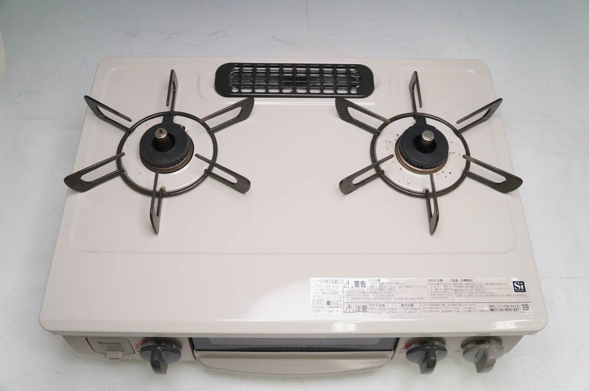 動作保証付き】リンナイ ガステーブル ガスコンロ KG34NBEL 左強火力 
