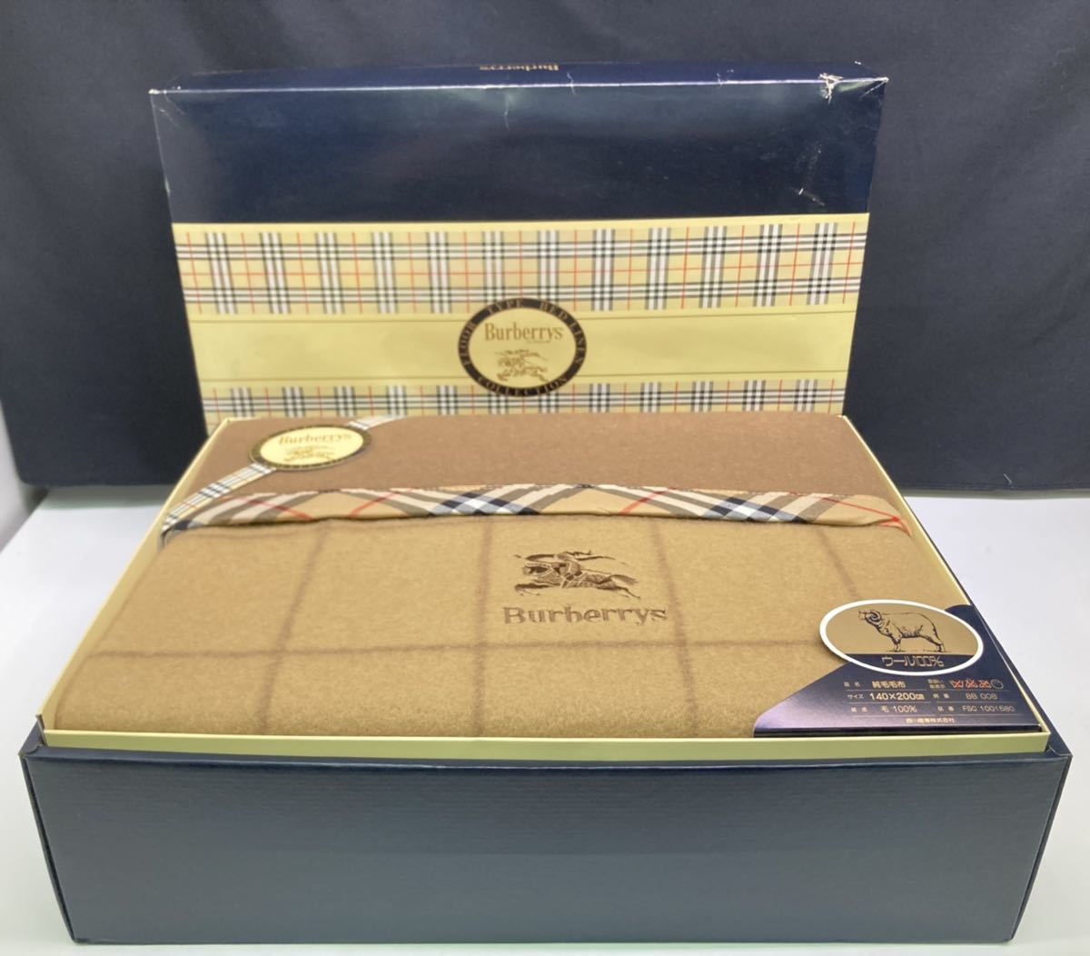 バーバリー BURBERRY 純毛毛布 BURBERRY（毛布）のフリマアイテム一覧 
