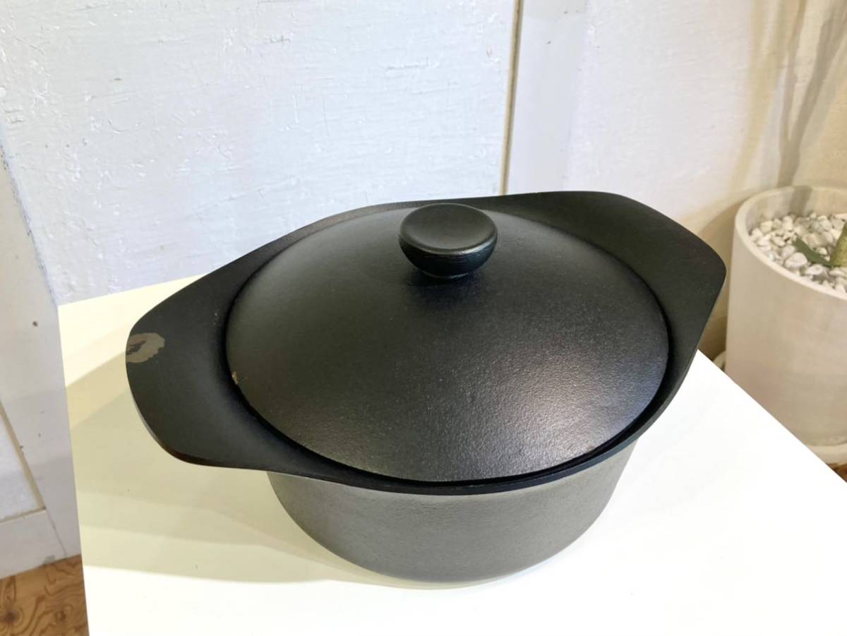 キッチン・食器 TEKKI 両手鍋 南部鉄器 深型22センチ 未使用品