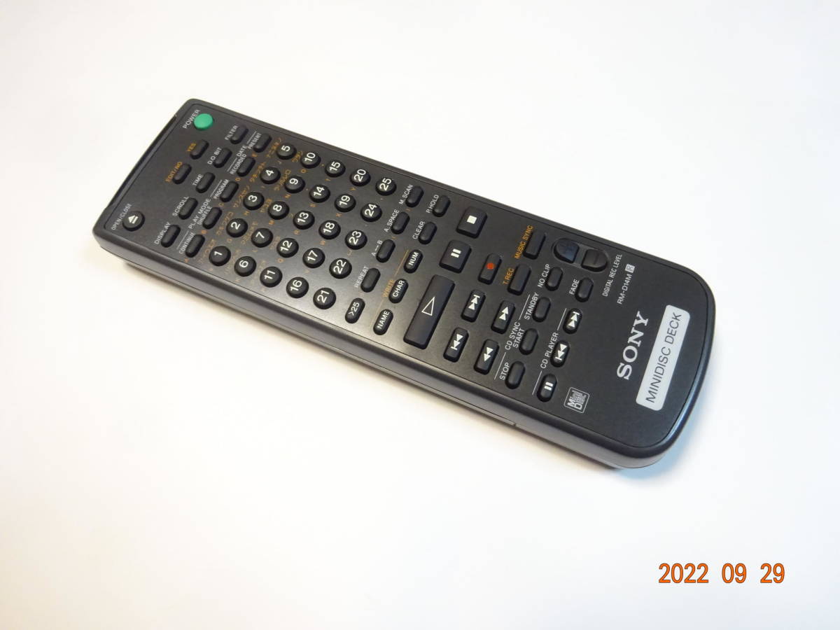 SONY ソニー MDデッキ | control MDS-JA50ES Remote 当時物⁄ジャンク
