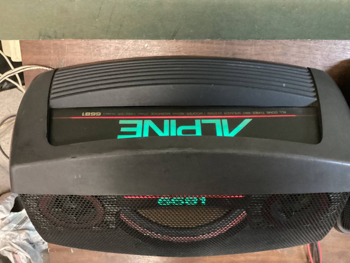 アルパイン ALPINE 6681 中古 旧車 当時物 スピーカー イルミ STL-16C