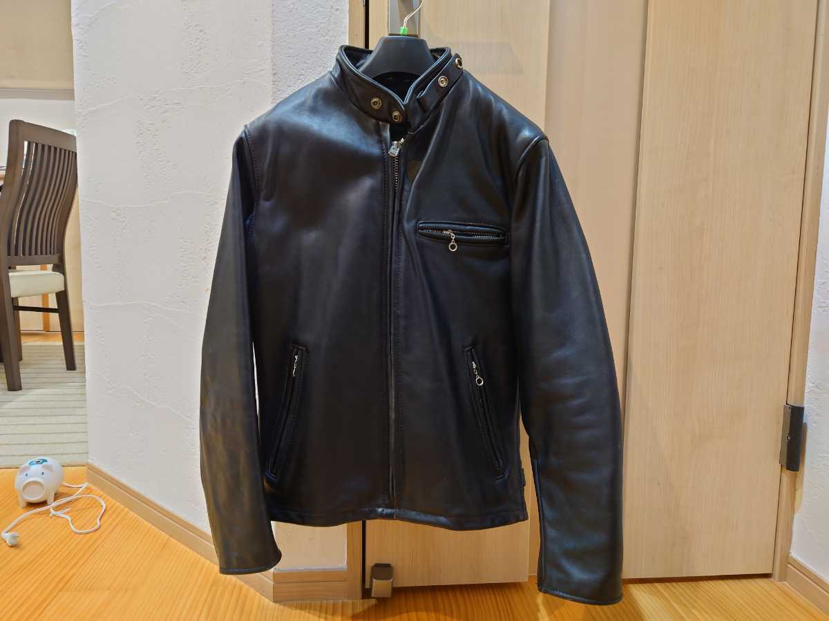 schott Schottショット襟付シングルライダース642⁄36ボアライナー643 