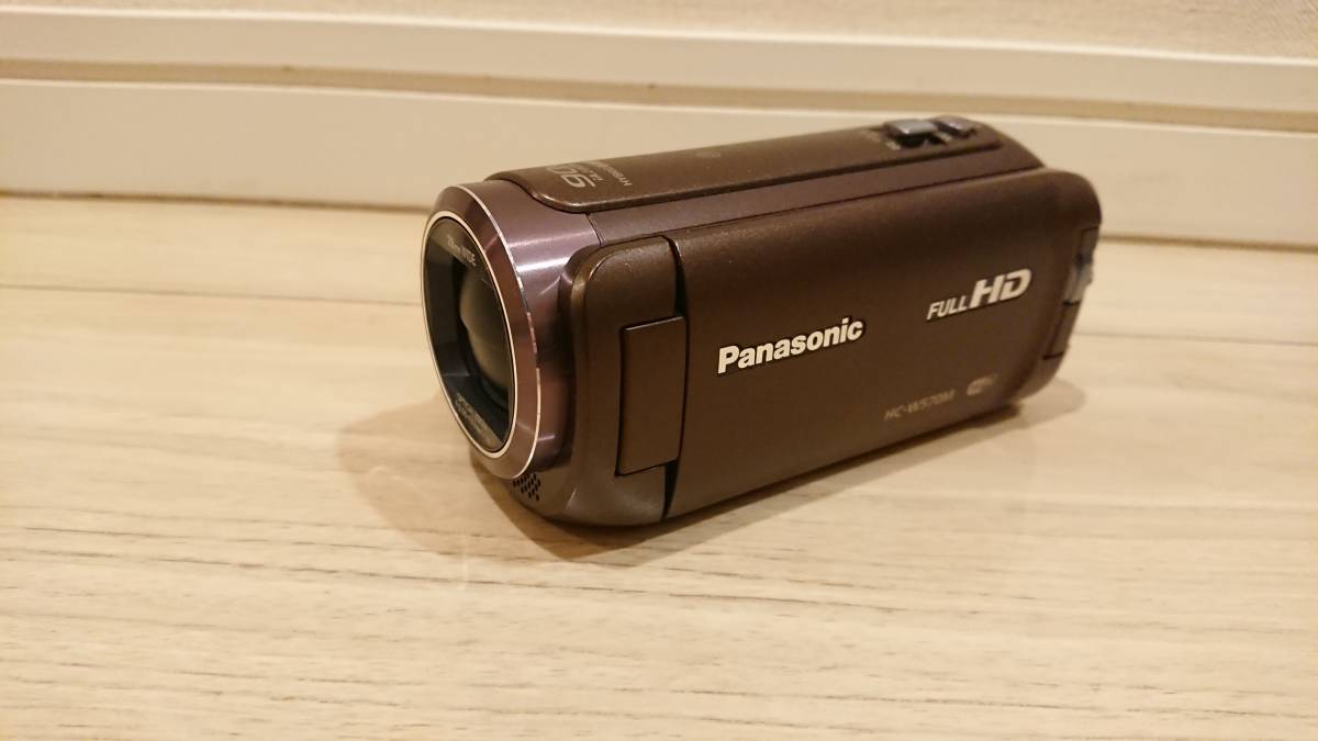 パナソニック HDビデオカメラ W570M ワイプ撮り 90倍ズーム ブラウン