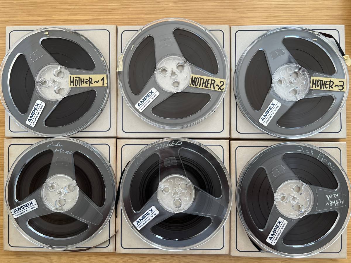 AMPEX 5個　オープンリールテープ AMPEX 0 - Yahoo!オークション 7号リール中古テープ 「ampex+456」の
