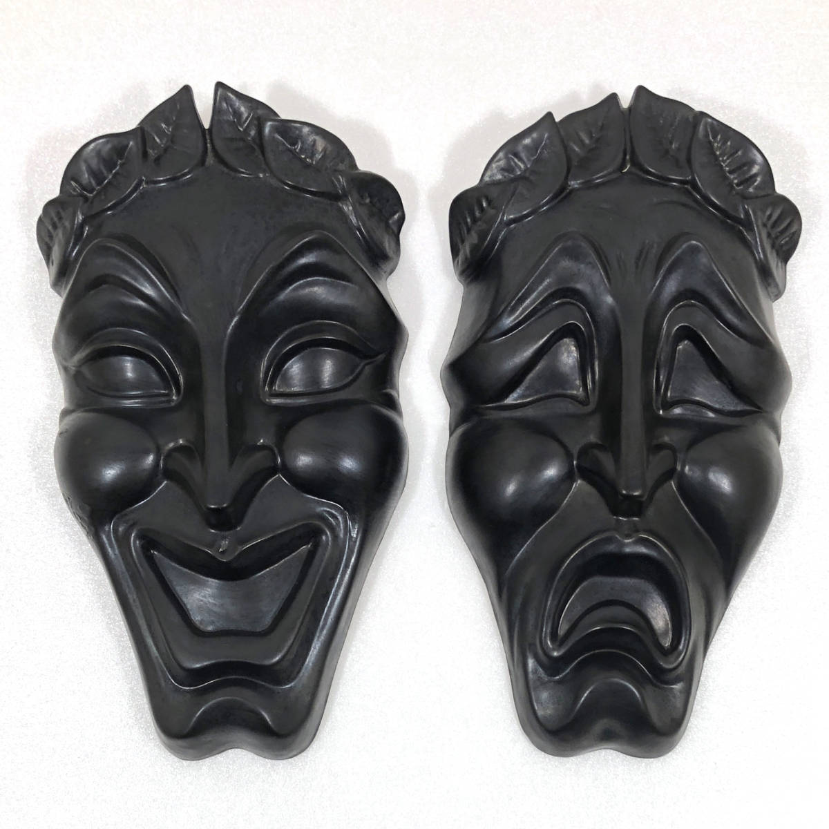 ビンテージ 1960年製 Jamar Mallory Ceramic Studio ツーフェイス ウォールデコ ウォールポケット 壁掛け ペア ミッドセンチュリー (U21)