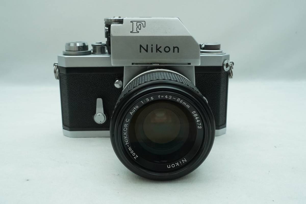 NIKON F シルバー フォトミックT 初期型 670万番台 f3.5 43-86mm 動作