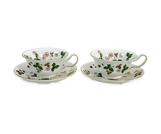 WEDGWOOD WILD STRAWBERRY カップ ソーサー2客 ウエッジウッド 未使用 W6792914