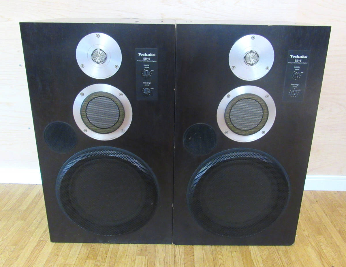 完動品Technics SB-6A 3WAY平面スピーカー ペアR8SD29 完動・美